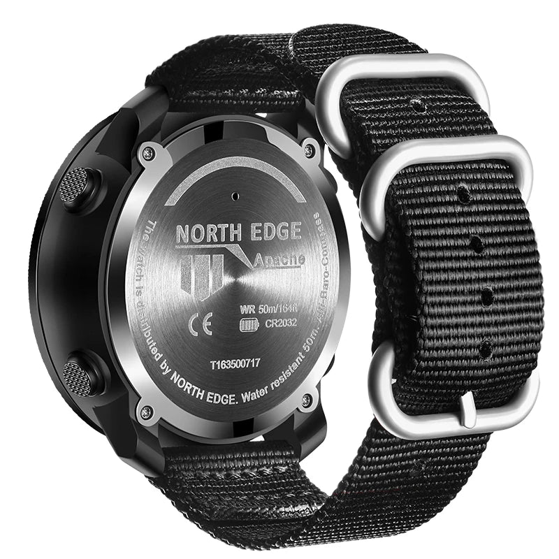 NORTH EDGE Men's Sport Watch — Altimeter, Compass, 50M Waterproof