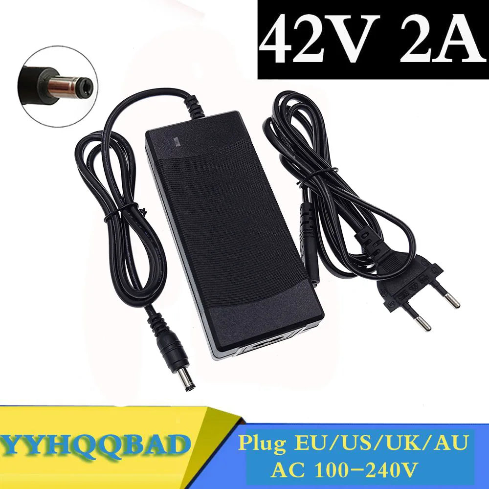 36V Lithium Battery Charger — Universal 100–240V Input
