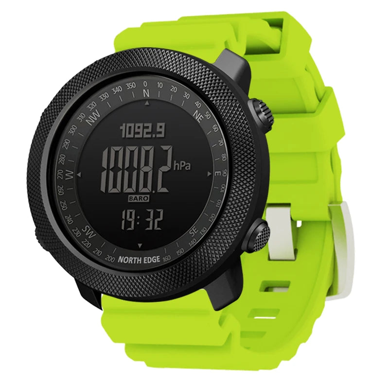 NORTH EDGE Men's Sport Watch — Altimeter, Compass, 50M Waterproof