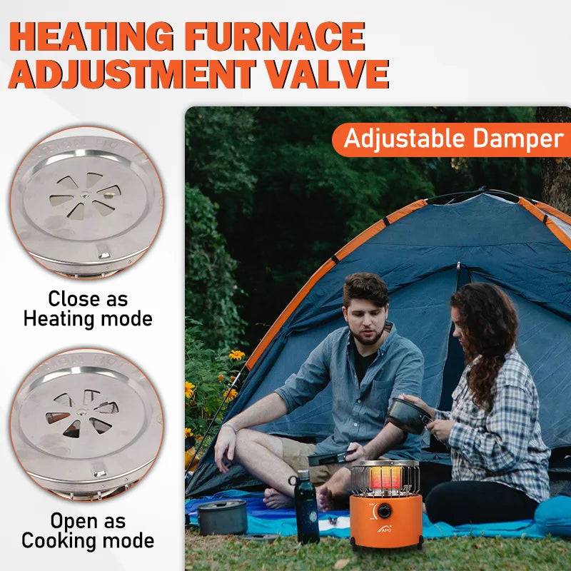 Portable Propane Outdoor Burner, Portable Kitchen for Outdoor Cooking and Barbecue, Mini Camping Stove