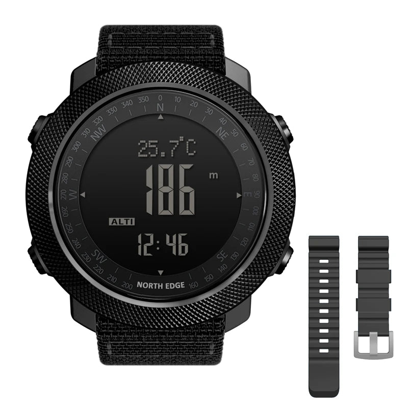 NORTH EDGE Men's Sport Watch — Altimeter, Compass, 50M Waterproof