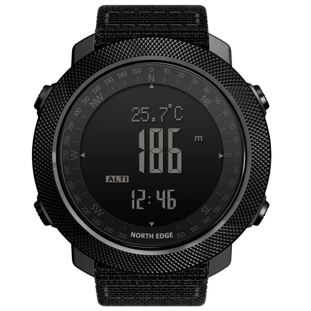 NORTH EDGE Men's Sport Watch — Altimeter, Compass, 50M Waterproof