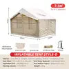 Waterproof Portable Camping Inflatable Tent 4 Seasons Dome Glamping House Outdoor Air Tent for Party and Camping