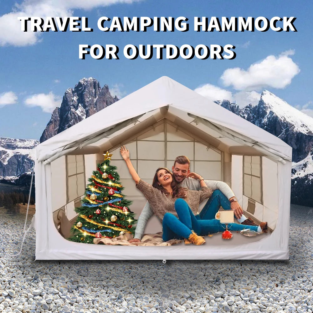 Waterproof Portable Camping Inflatable Tent 4 Seasons Dome Glamping House Outdoor Air Tent for Party and Camping
