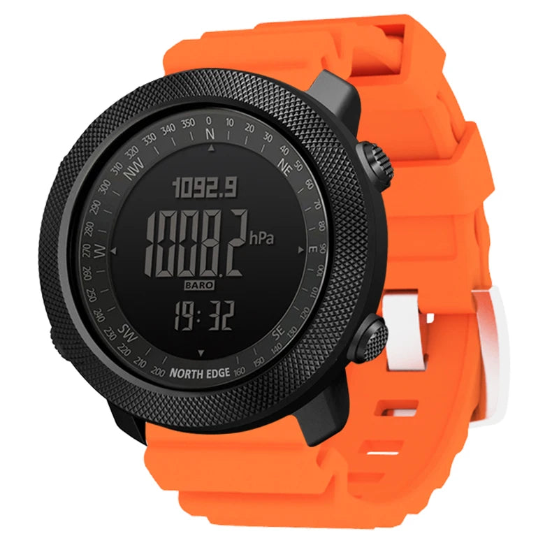 NORTH EDGE Men's Sport Watch — Altimeter, Compass, 50M Waterproof