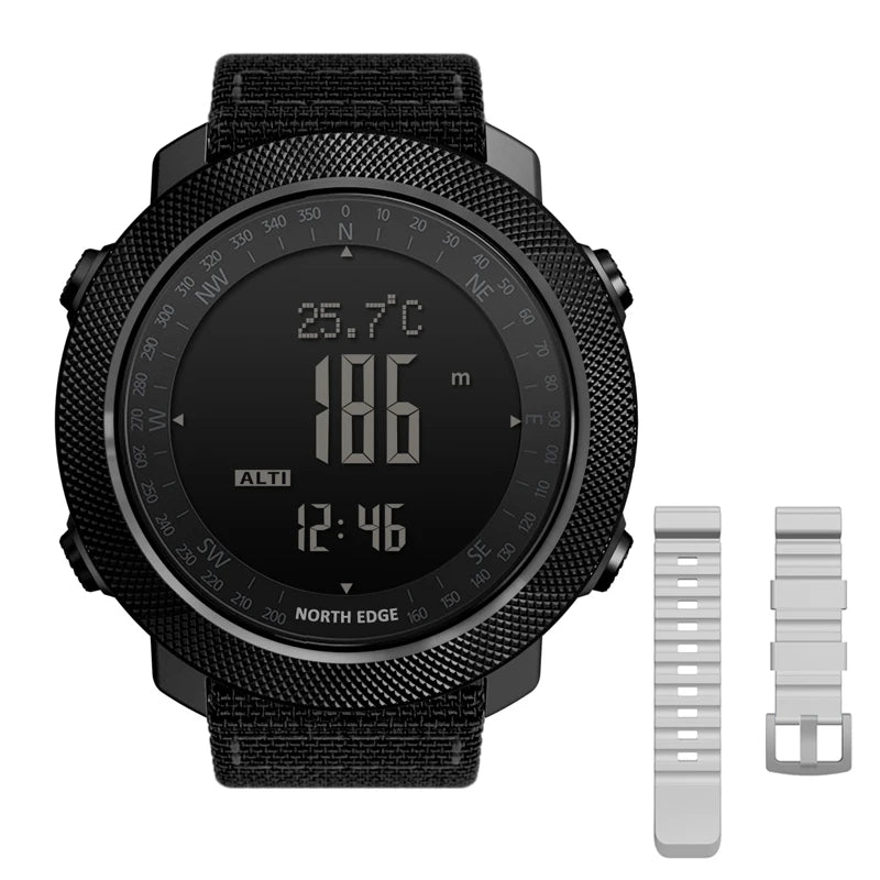 NORTH EDGE Men's Sport Watch — Altimeter, Compass, 50M Waterproof