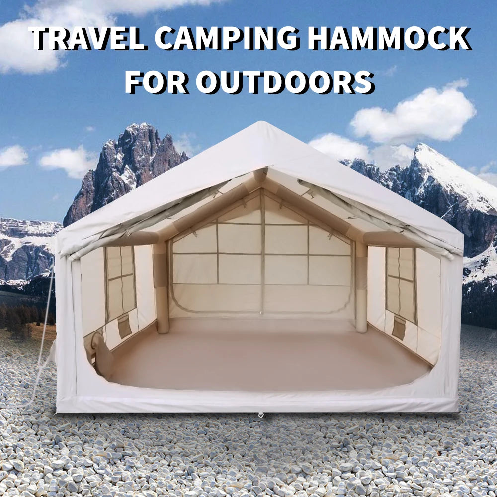 Waterproof Portable Camping Inflatable Tent 4 Seasons Dome Glamping House Outdoor Air Tent for Party and Camping