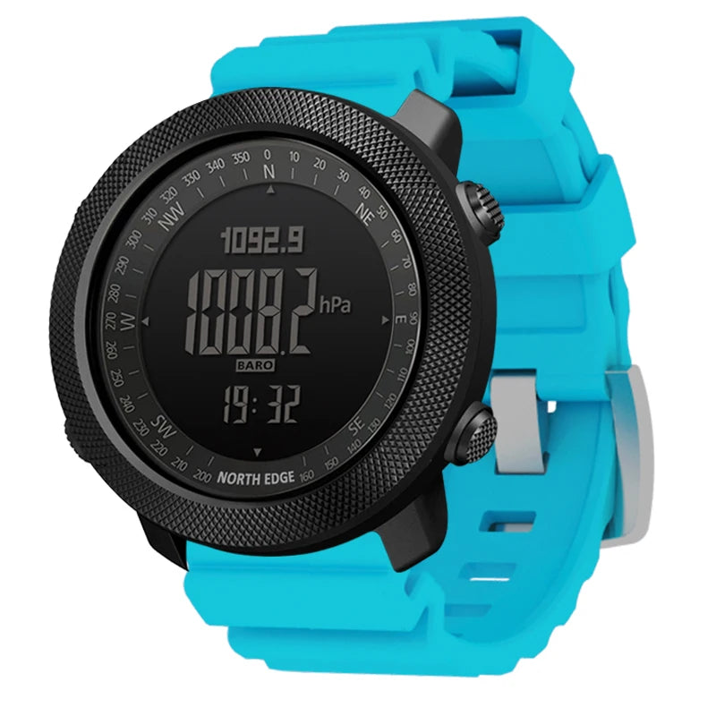 NORTH EDGE Men's Sport Watch — Altimeter, Compass, 50M Waterproof