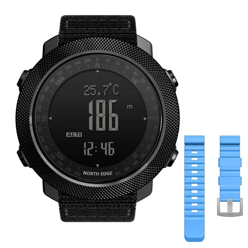 NORTH EDGE Men's Sport Watch — Altimeter, Compass, 50M Waterproof