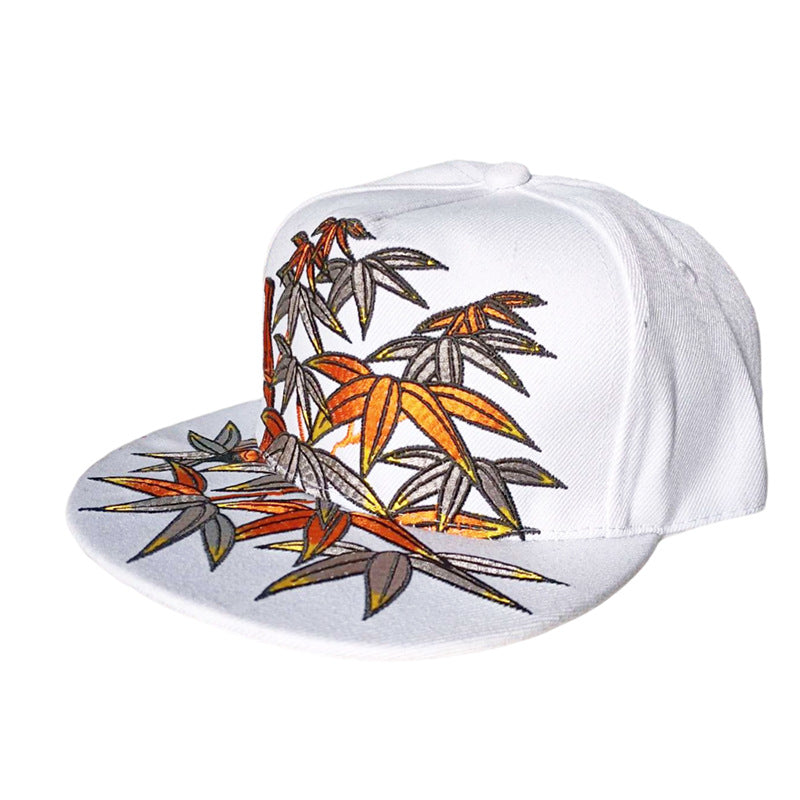 Men Baseball Cap Flat Hats  Embroidery Flat Top Hat Men Women Outdoor Leisure Hip Hop High Street Big Head Plus Size