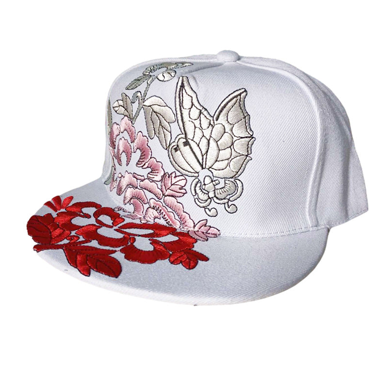 Men Baseball Cap Flat Hats  Embroidery Flat Top Hat Men Women Outdoor Leisure Hip Hop High Street Big Head Plus Size