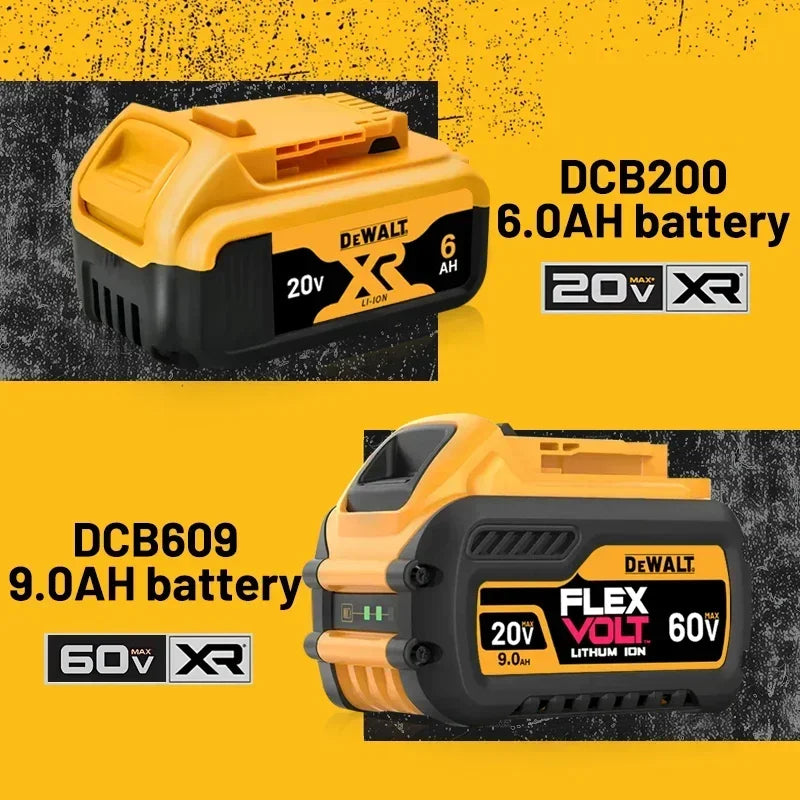 100% Genuine Dewalt 20V Battery,5AH 6AH Rechargeable Lithium Ion Battery, Dewalt DCB200 DCD805 Power Tool Replacement Battery