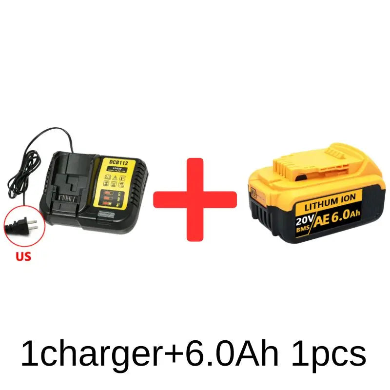 DeWalt 18V 20V Battery Replacement – 6Ah 8Ah 12Ah Li-Ion DCB203 DCB205 DCB206