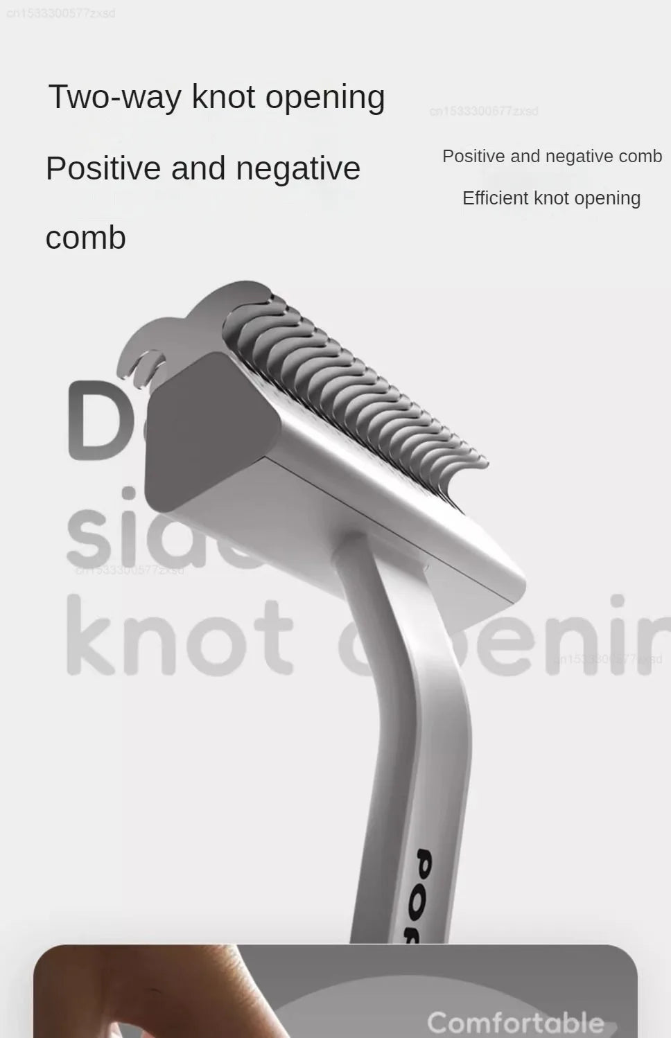 POPO Pet Hair Remover Comb Dog Hair Grooming Care Comb for Long Hair Pet  Hairs Cleaning Comb Float Hair Removal Slicker Brush