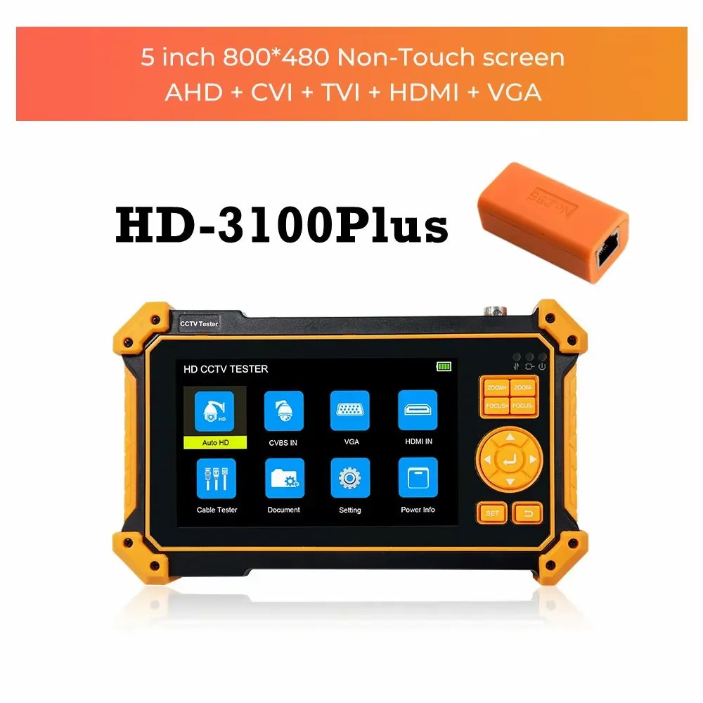 IPC-5200C Plus IP Camera Tester 5.4 inch IPS Touch Screen Monitor CCTV Tester Support AHD/CVI/TVI/SDI/CVBS/IP Camera Tester