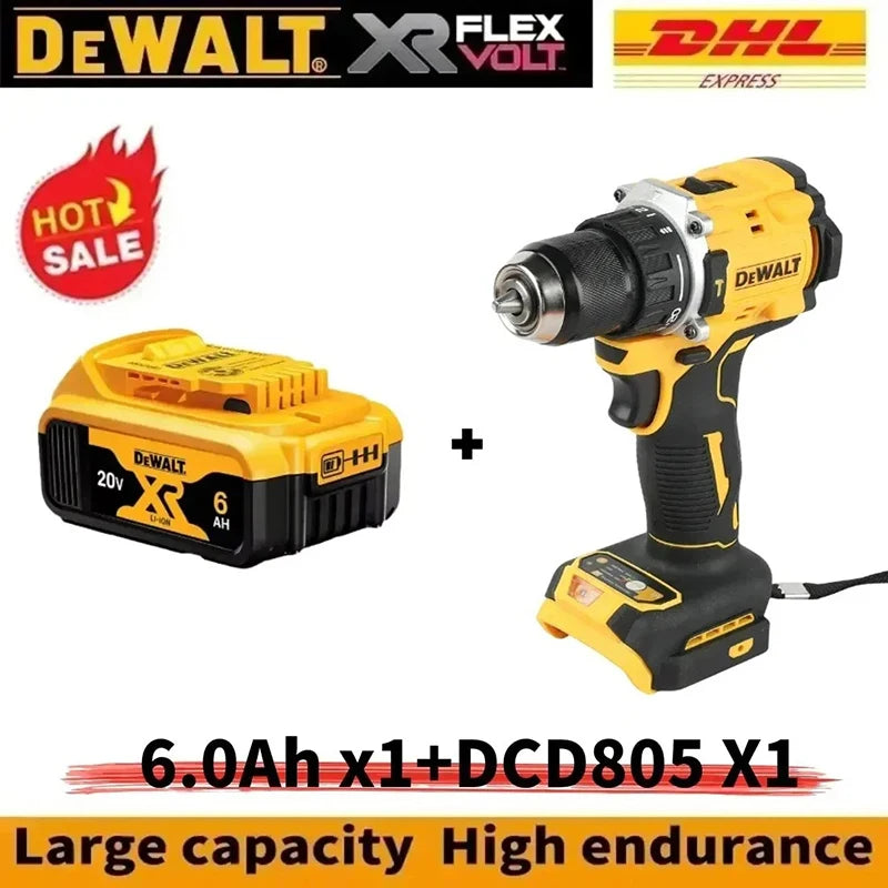 DeWalt 20V Battery Replacement – 5Ah 6Ah Li-Ion DCB200 DCD805 Power Tool