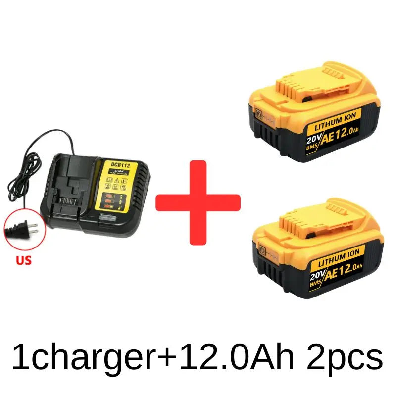 DeWalt 18V 20V Battery Replacement – 6Ah 8Ah 12Ah Li-Ion DCB203 DCB205 DCB206