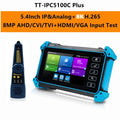 IPC-5200C Plus IP Camera Tester 5.4 inch IPS Touch Screen Monitor CCTV Tester Support AHD/CVI/TVI/SDI/CVBS/IP Camera Tester