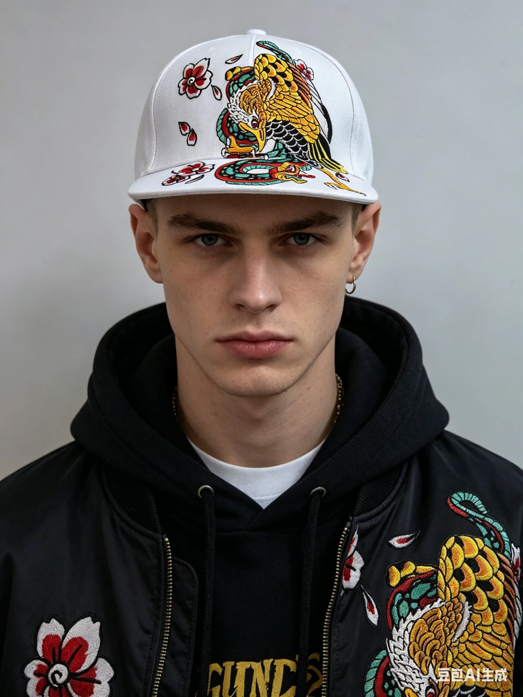 Men Baseball Cap Flat Top Hat – Embroidery Hip Hop Plus Size Unisex