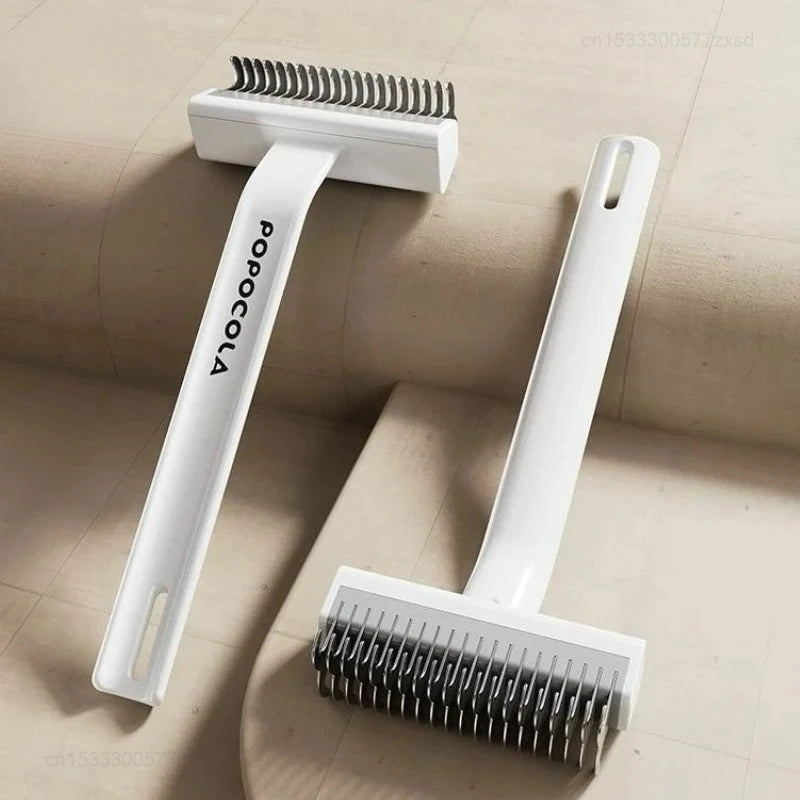 POPO Pet Hair Remover Comb Dog Hair Grooming Care Comb for Long Hair Pet  Hairs Cleaning Comb Float Hair Removal Slicker Brush