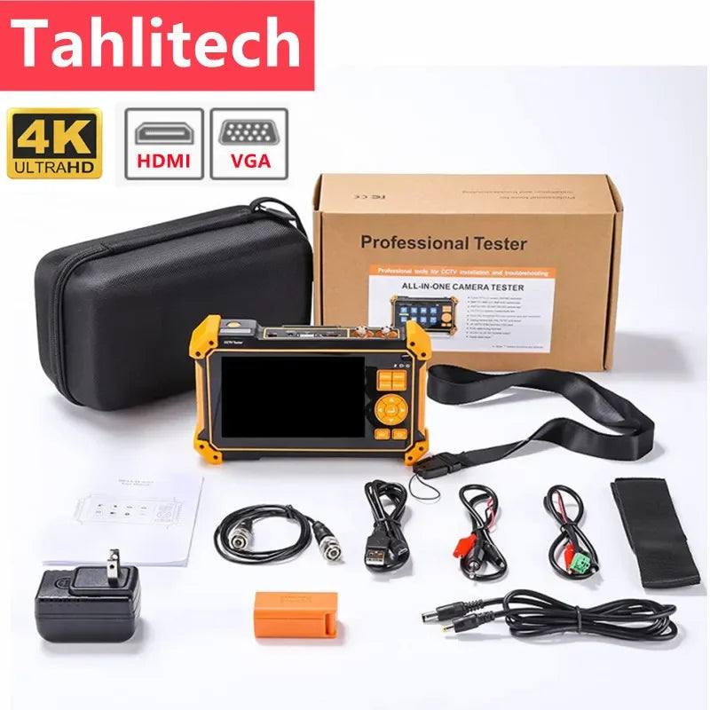 IPC-5200C Plus IP Camera Tester 5.4 inch IPS Touch Screen Monitor CCTV Tester Support AHD/CVI/TVI/SDI/CVBS/IP Camera Tester