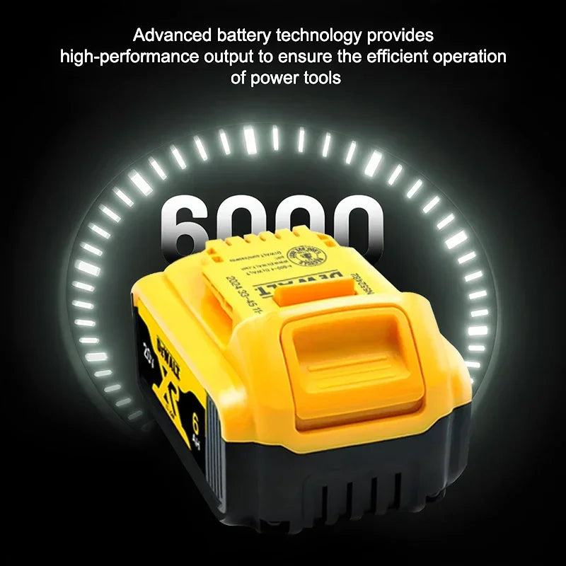 100% Genuine Dewalt 20V Battery,5AH 6AH Rechargeable Lithium Ion Battery, Dewalt DCB200 DCD805 Power Tool Replacement Battery