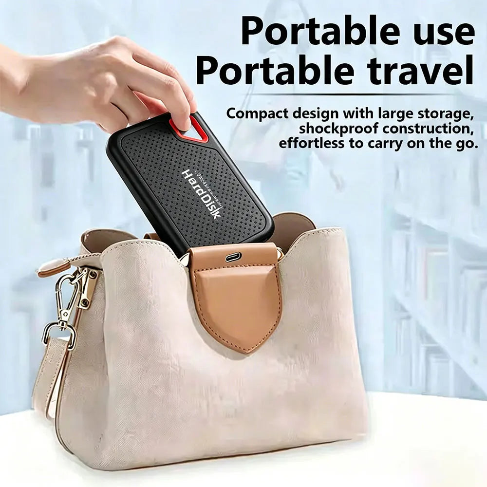 Mini pocket portable SSD 1TB external solid state drive USB-C and USB-A 2TB 4TB original high-speed flash drive for MacBook Pro
