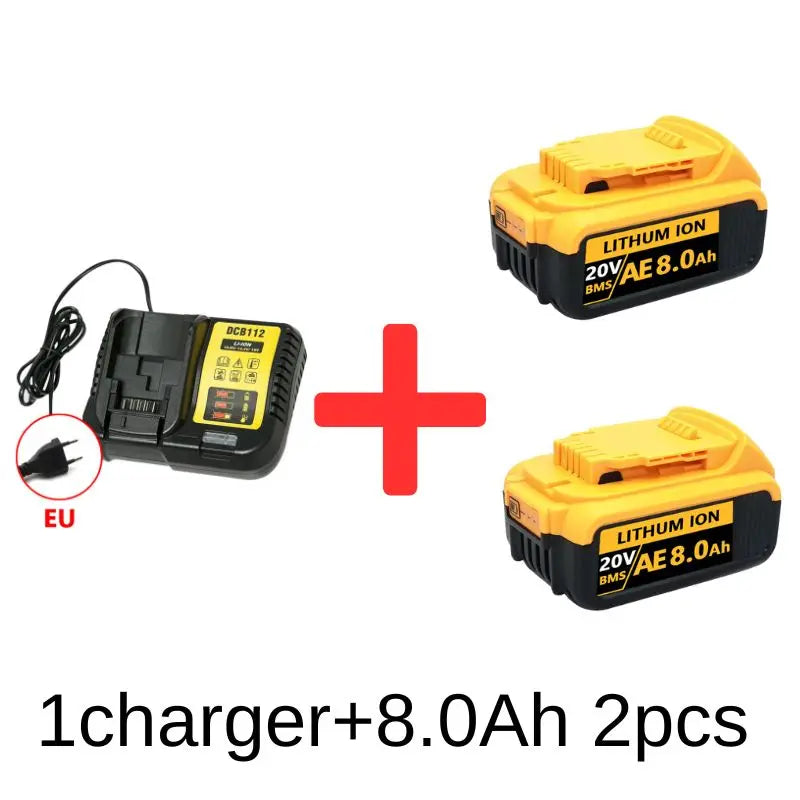 DeWalt 18V 20V Battery Replacement – 6Ah 8Ah 12Ah Li-Ion DCB203 DCB205 DCB206