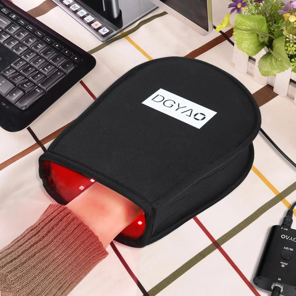 DGYAO Red Light Therapy Back Wrap for Muscle Stiffness with Infrared and Red Light