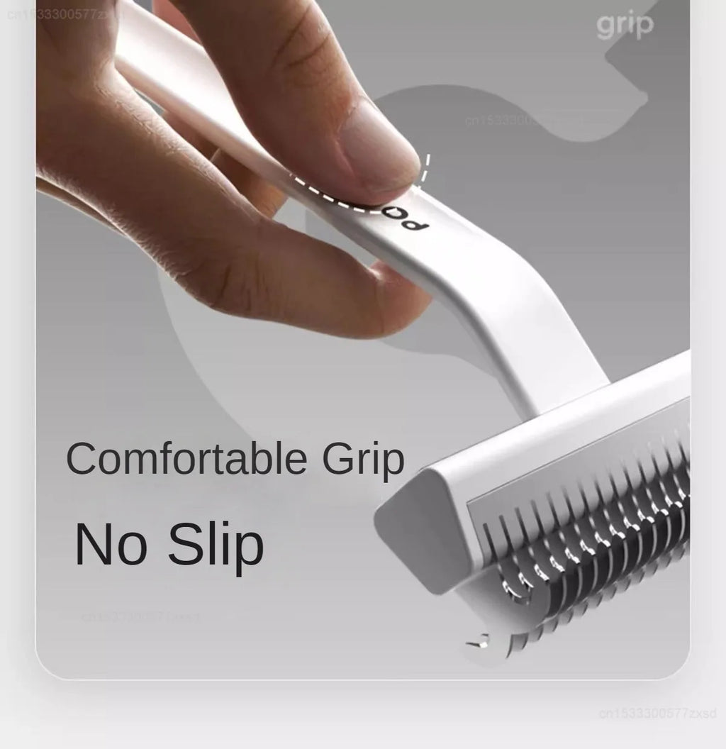 POPO Pet Hair Remover Comb Dog Hair Grooming Care Comb for Long Hair Pet  Hairs Cleaning Comb Float Hair Removal Slicker Brush