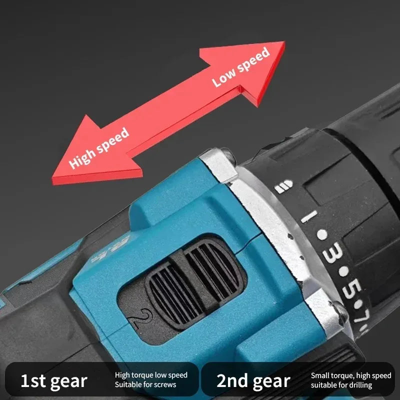 Makita 100%Original DDF487 Cordless Driver Drill 18V Brushless Electric Impact Screwdriver Rechargeable Power Tool
