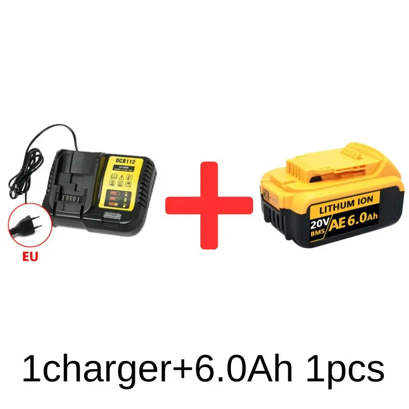 DeWalt 18V 20V Battery Replacement – 6Ah 8Ah 12Ah Li-Ion DCB203 DCB205 DCB206