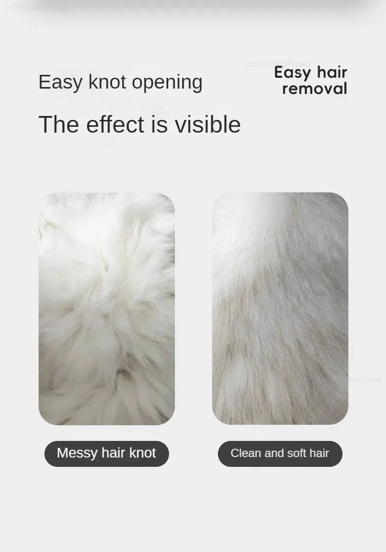 POPO Pet Hair Remover Comb Dog Hair Grooming Care Comb for Long Hair Pet  Hairs Cleaning Comb Float Hair Removal Slicker Brush