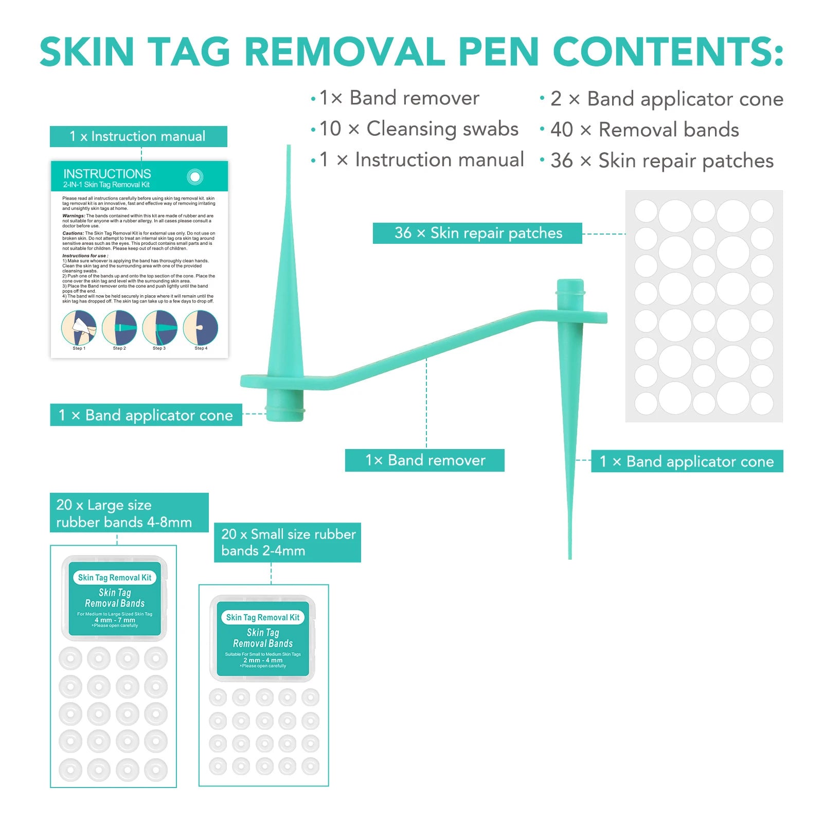 Simple Wart Removal Tool Set Skin Tag Removeal Tool Easy To Clean Skin Care Tool Skin Tag Removal Care Products