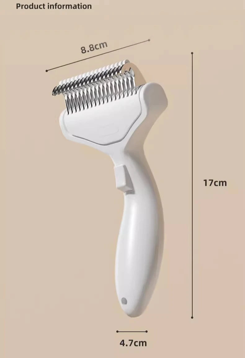 Pet Hair Comb Pet Hair Remover Dog Brush Pet Accessories Comb Thinly Pet Grooming Comb Cat Hair Remover Essential for Pet Owners